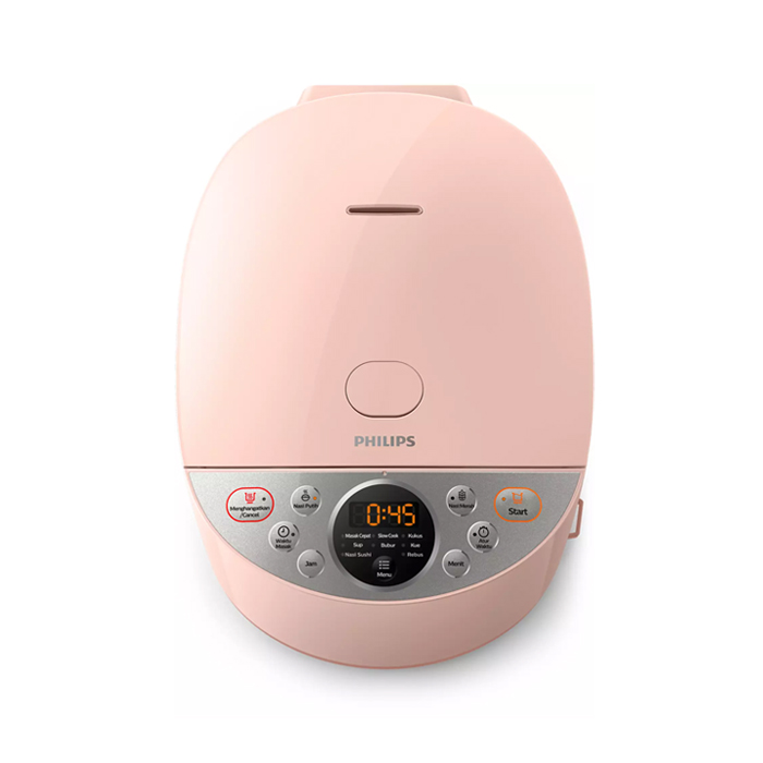 Philips Fuzzy Logic Rice Cooker 1.8 L - HD4515/90 - Pink